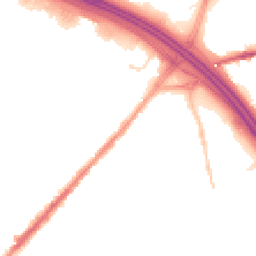 Night-time road noise heatmap for M35 9FE