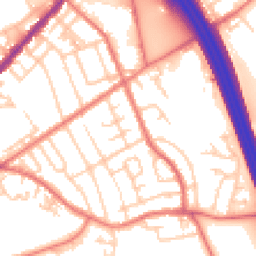 Daytime road noise heatmap for M35 9LL