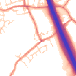 Daytime road noise heatmap for M35 9NN