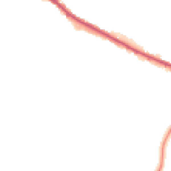 Night-time road noise heatmap for M38 0DL