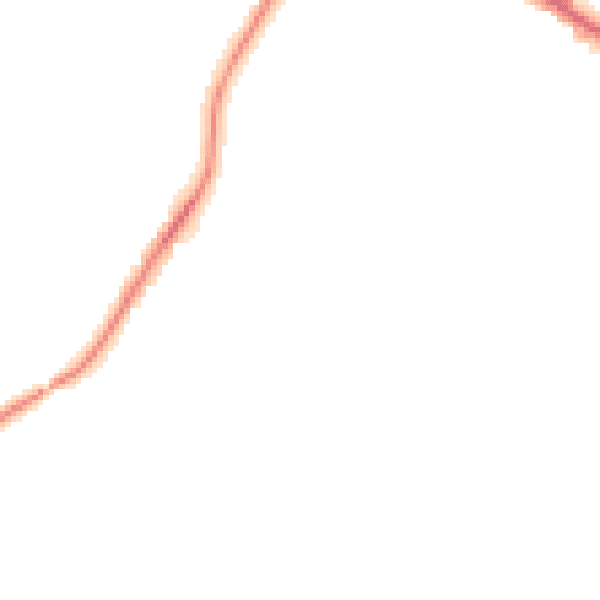 Night-time road noise heatmap for M38 0JR