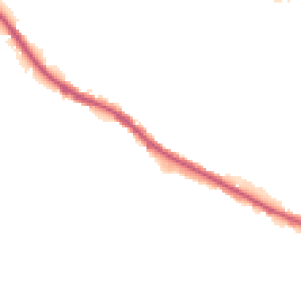 Night-time road noise heatmap for M38 0PJ