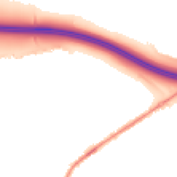 Night-time road noise heatmap for M38 9FL