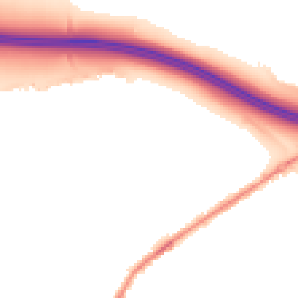 Night-time road noise heatmap for M38 9HE