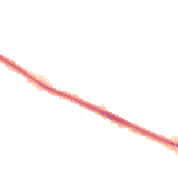 Night-time road noise heatmap for M38 9ND