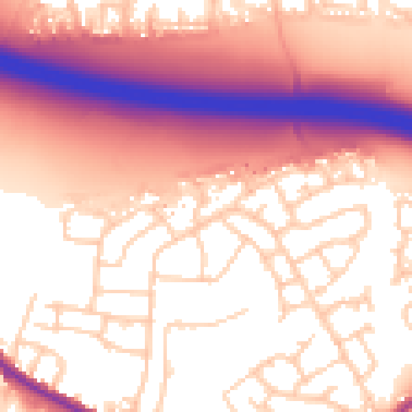 Daytime road noise heatmap for M38 9TR