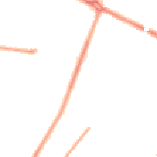 Night-time road noise heatmap for M40 0HT