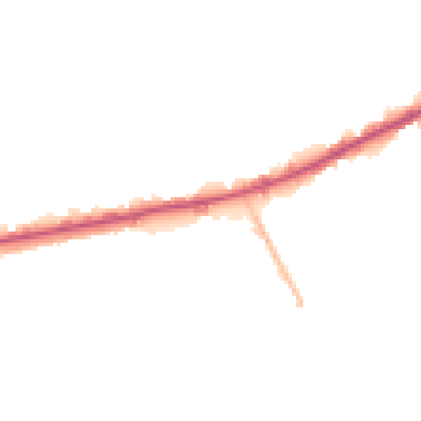 Night-time road noise heatmap for M40 1AR