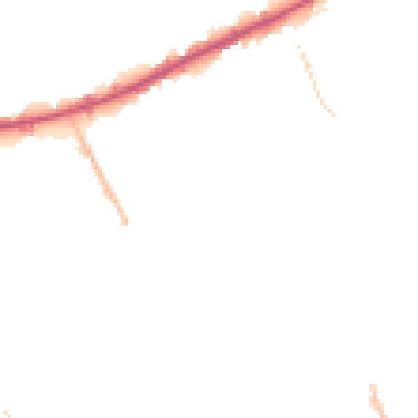 Night-time road noise heatmap for M40 1NQ