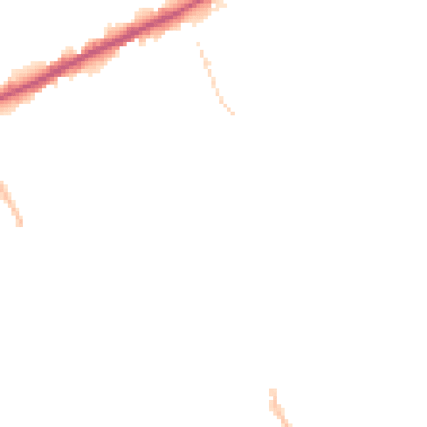 Night-time road noise heatmap for M40 1PJ