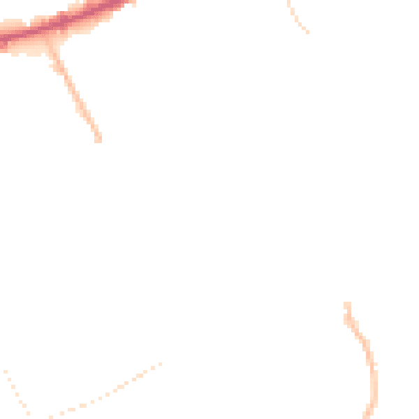 Night-time road noise heatmap for M40 1PZ