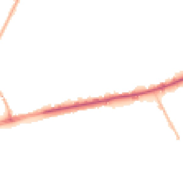 Night-time road noise heatmap for M40 2GB