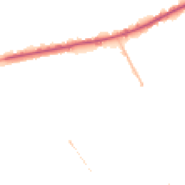Night-time road noise heatmap for M40 2GX