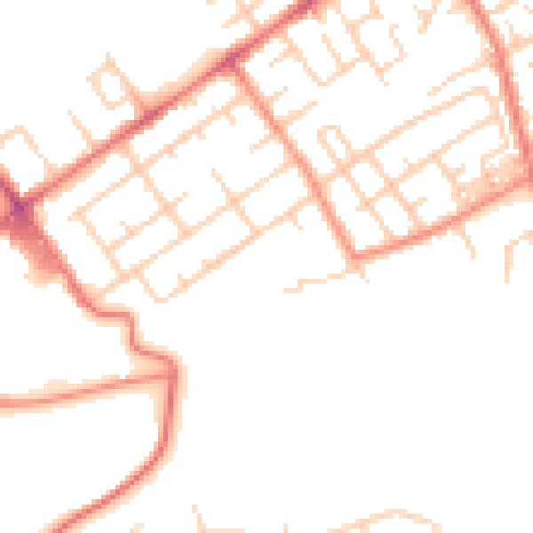 Daytime road noise heatmap for M40 2QU