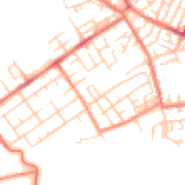 Daytime road noise heatmap for M40 2SF