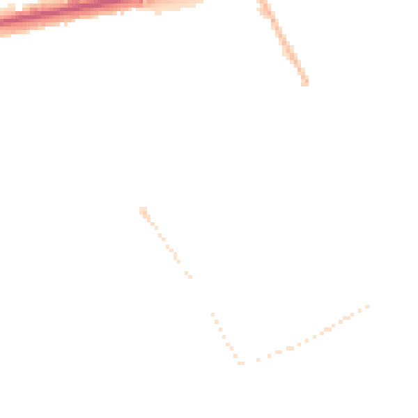 Night-time road noise heatmap for M40 2TR