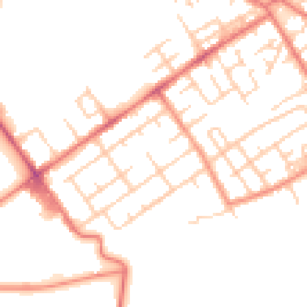 Daytime road noise heatmap for M40 2UL
