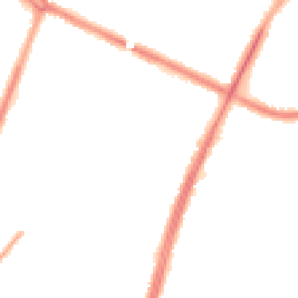 Night-time road noise heatmap for M40 3LH