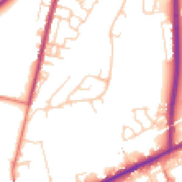 Daytime road noise heatmap for M40 3NF