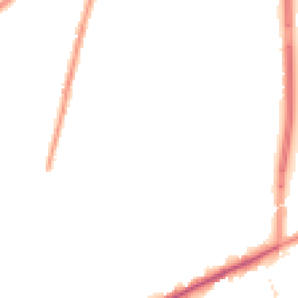 Night-time road noise heatmap for M40 3NF