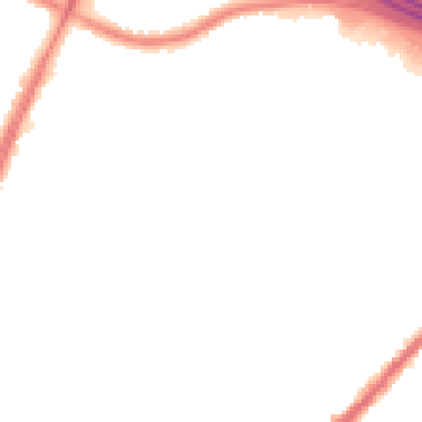 Night-time road noise heatmap for M40 3TJ