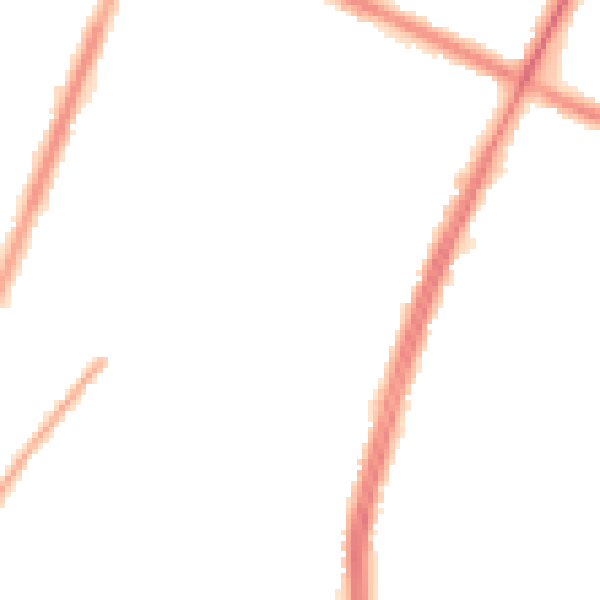 Night-time road noise heatmap for M40 3WF