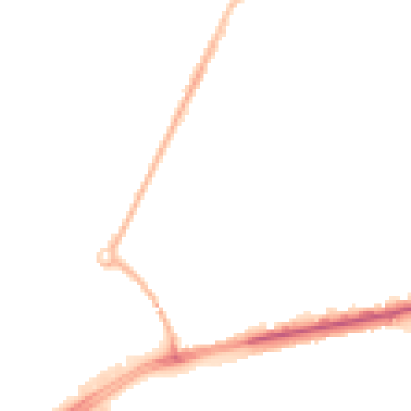 Night-time road noise heatmap for M40 5ND