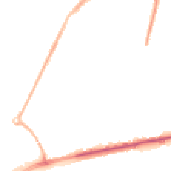 Night-time road noise heatmap for M40 5NP