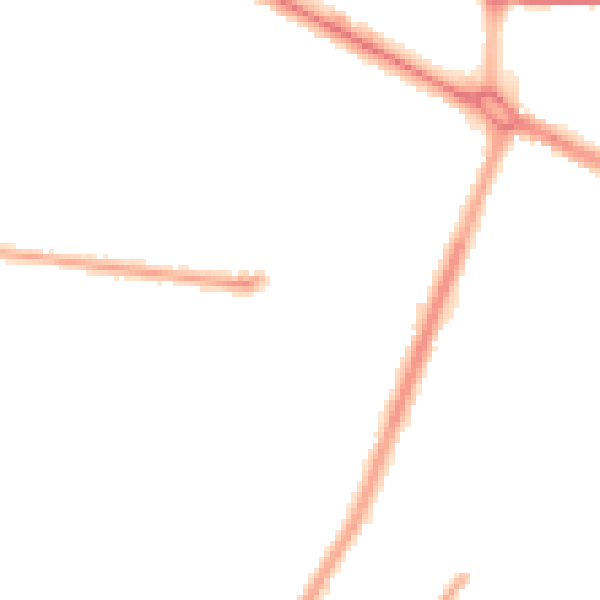Night-time road noise heatmap for M40 5QX