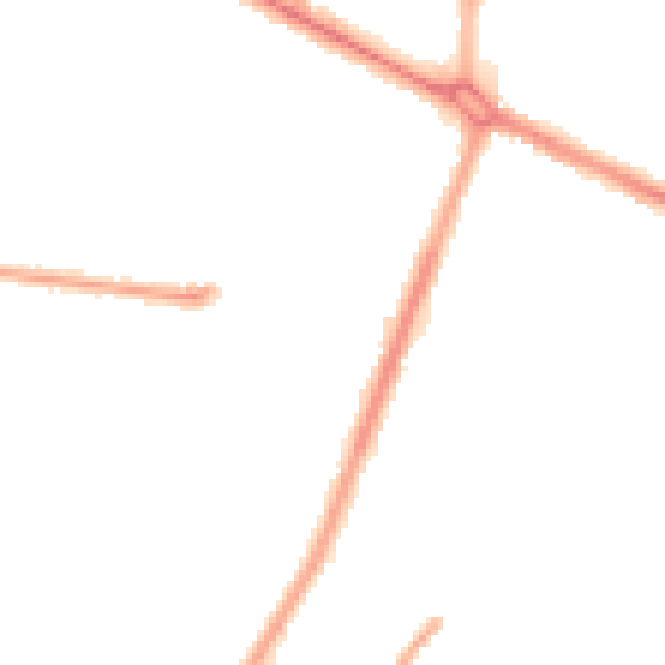 Night-time road noise heatmap for M40 5QY