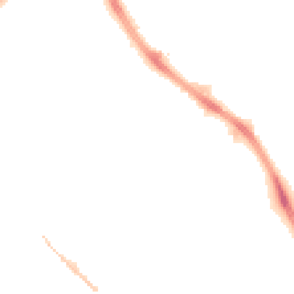 Night-time road noise heatmap for M40 7BY