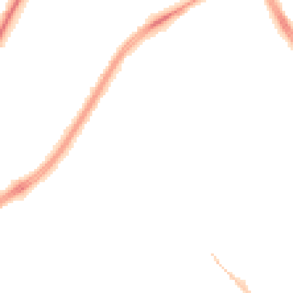 Night-time road noise heatmap for M40 7ND