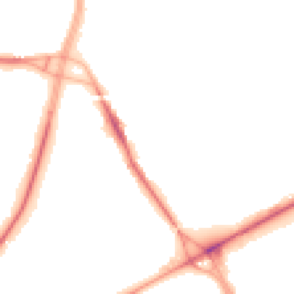 Night-time road noise heatmap for M40 8QN