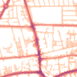 Daytime road noise heatmap for M41 0AA