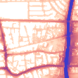 Daytime road noise heatmap for M41 0DJ