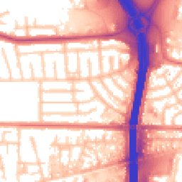 Daytime road noise heatmap for M41 0GG