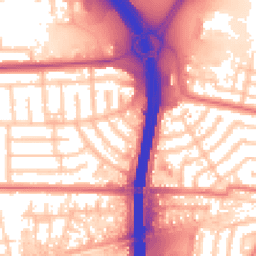 Daytime road noise heatmap for M41 0GJ