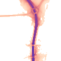 Night-time road noise heatmap for M41 0GJ