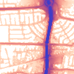 Daytime road noise heatmap for M41 0GN