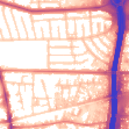 Daytime road noise heatmap for M41 0GP