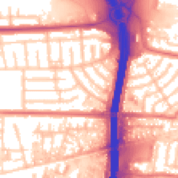 Daytime road noise heatmap for M41 0GW