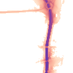 Night-time road noise heatmap for M41 0GW