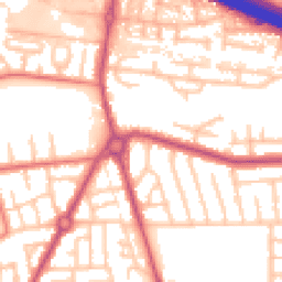 Daytime road noise heatmap for M41 0PS