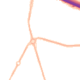 Night-time road noise heatmap for M41 0PS