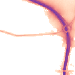 Night-time road noise heatmap for M41 0PW