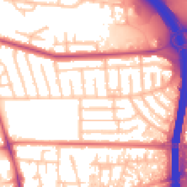 Daytime road noise heatmap for M41 0PY