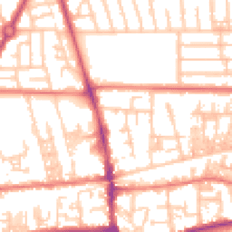 Daytime road noise heatmap for M41 0QE