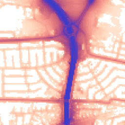 Daytime road noise heatmap for M41 0QF