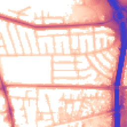 Daytime road noise heatmap for M41 0QG