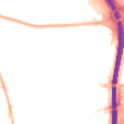 Night-time road noise heatmap for M41 0QG